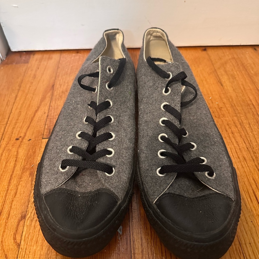Converse Gray and Black Sneakers